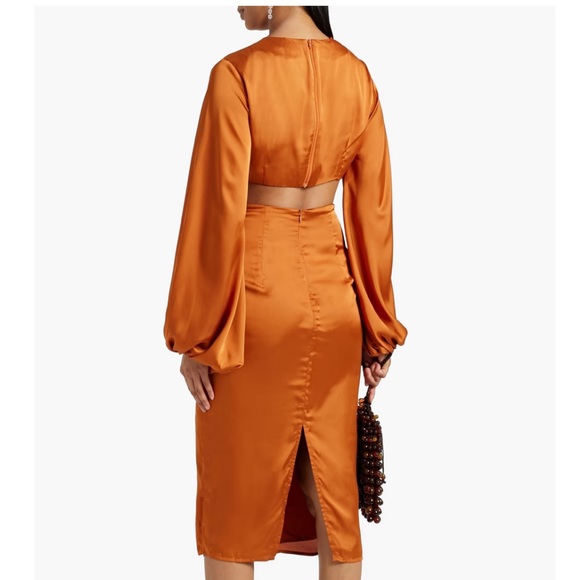 ANDREA IYAMAH • Cropped twisted satin top • Size S • Like New (worn once) - Picture 3 of 3